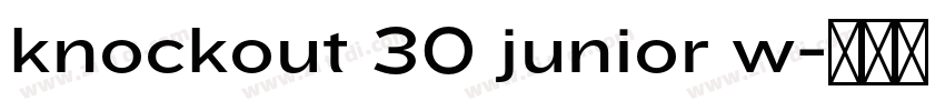 knockout 30 junior w字体转换 knockout 30 junior w字体转换